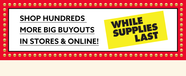 Shop Hundreds More Big Buyouts In Stores & Online