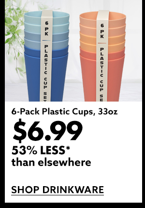 6-Pack Plastic Cups