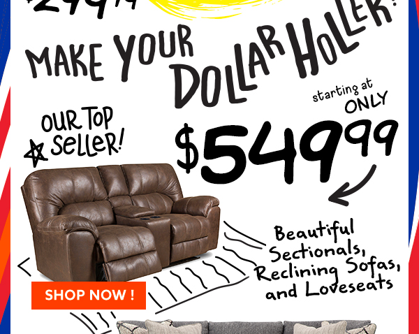 Sectionals, Recliners and Loveseats