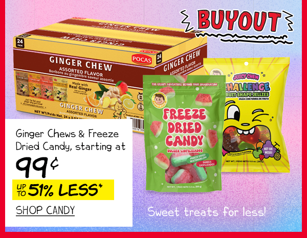 Ginger Chews & Freeze Dried Candy