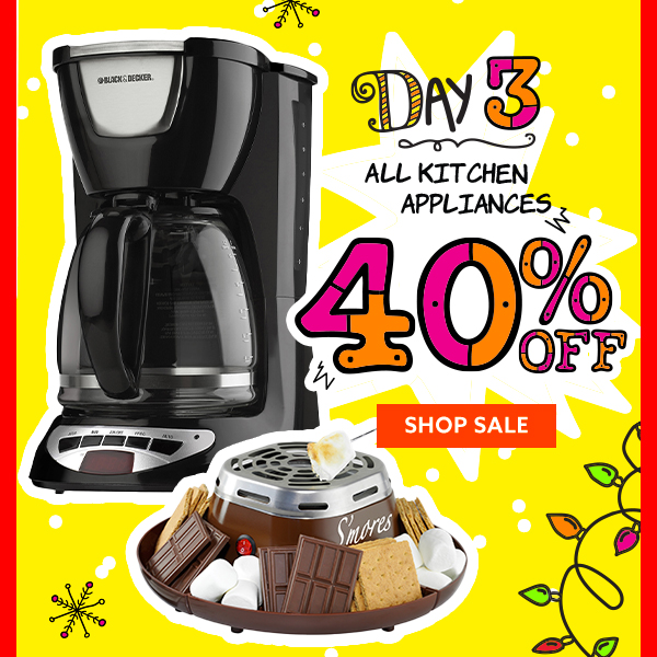 All Kitchen Appliances 40% Off
