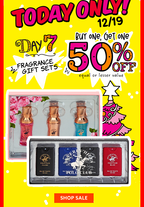 Fragrance Gift Sets Buy One, Get One 50% Off