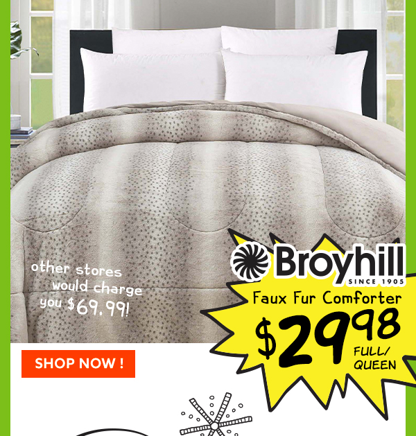 Broyhill Faux Fur Comforter
